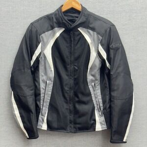 BILT BLM 2 Women's Motorcycle Riding Jacket Black Gray White Mesh XS